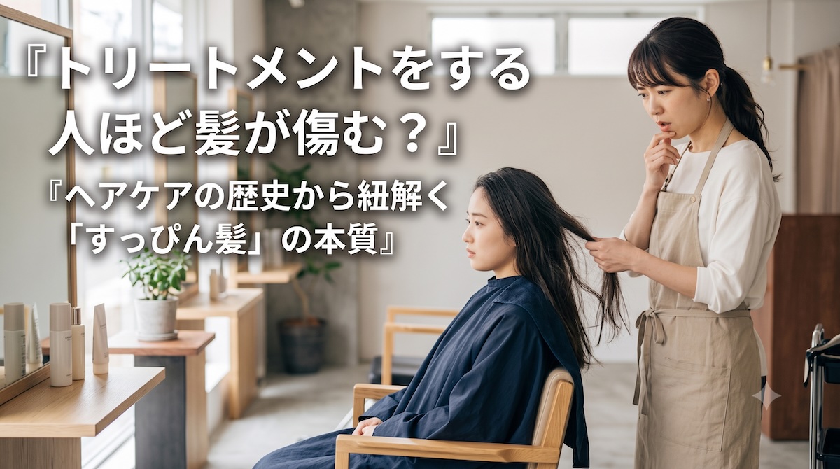 トリートメントをする人ほど髪が傷む?ヘアケアの歴史から紐解く「すっぴん髪」の本質