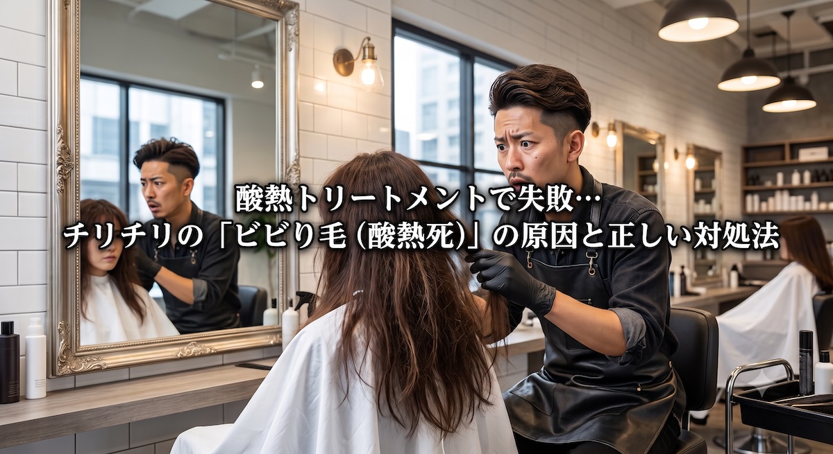 酸熱トリートメントで失敗…チリチリの「ビビり毛（酸熱死）」の原因と正しい対処法